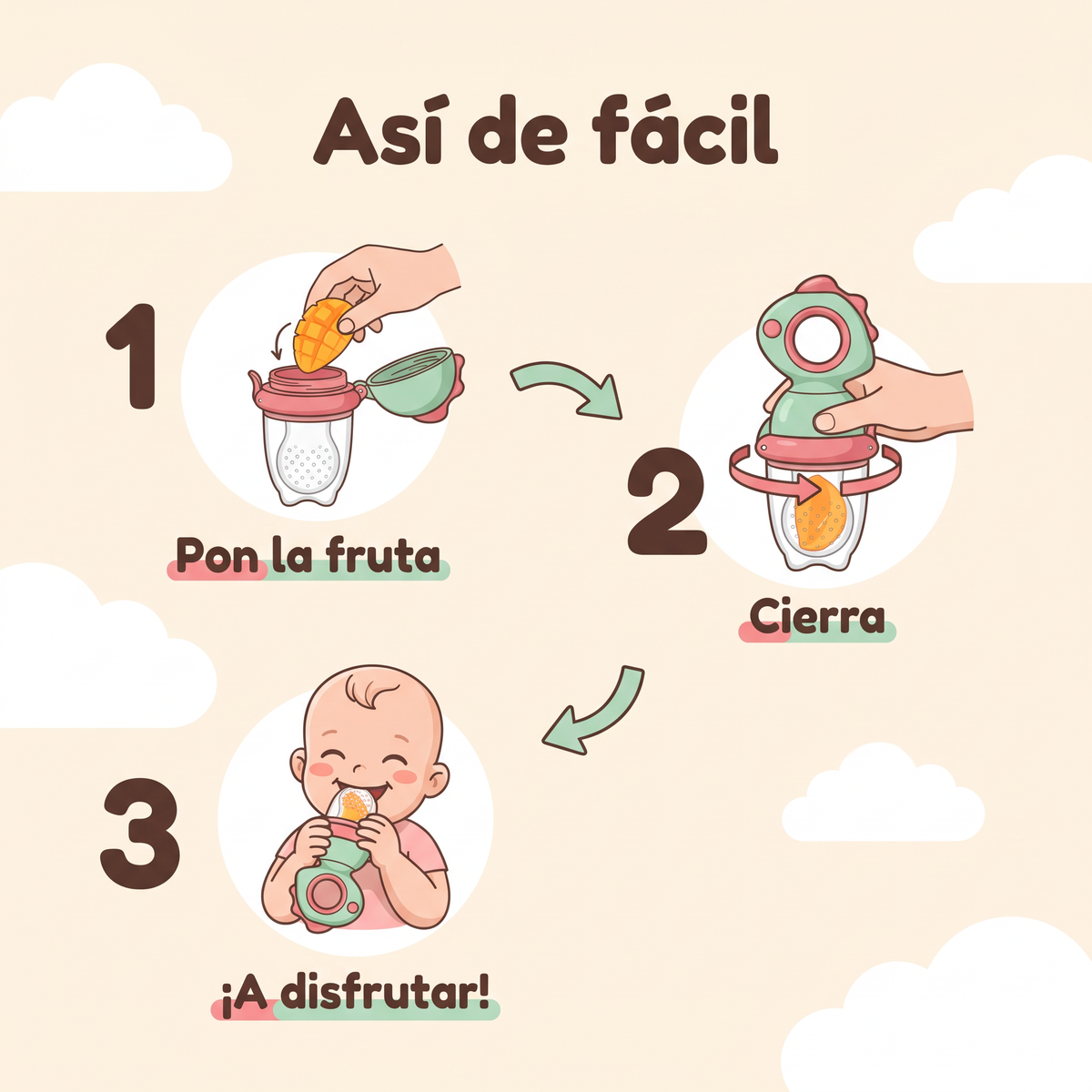 Alimentador de Frutas para Bebés