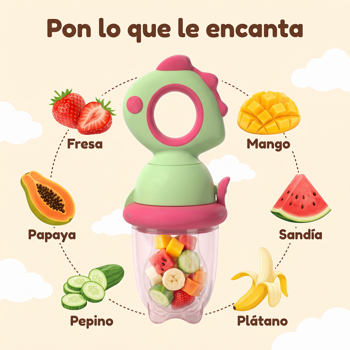 Alimentador de Frutas para Bebés